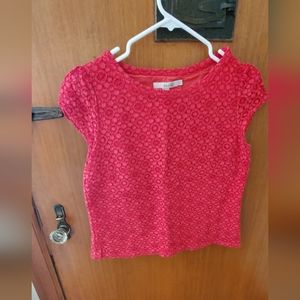 Boden Lace Top - Sunset, Size 10